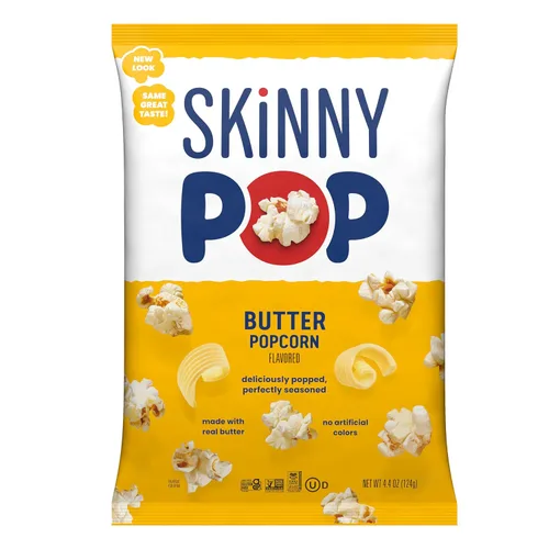 Vista 18 de SkinnyPop Palomitas de maíz, lima de aguacate, aperitivo de grano entero, aperitivo sin lácteos, bolsa de 4.4 onzas