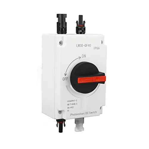 Vista 5 de Interruptor de desconexión rápida solar fotovoltaica CC 1500 V 32 A, disyuntor miniatura de CC IP66, caja combinada solar para sistema de paneles