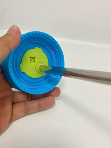 Vista 4 de Pajitas de repuesto de metal compatibles con vaso de acero inoxidable Owala Kids con aislamiento térmico de acero inoxidable de 12 oz/15 onzas