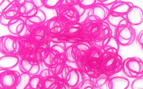 Vista 2 de Rainbow Loom Bandas de goma Rose Jelly Recarga C-clips