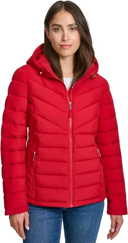 Vista 12 de Tommy Hilfiger Chaqueta acolchada ligera y plegable esencial para mujer Classic Chevron Navy