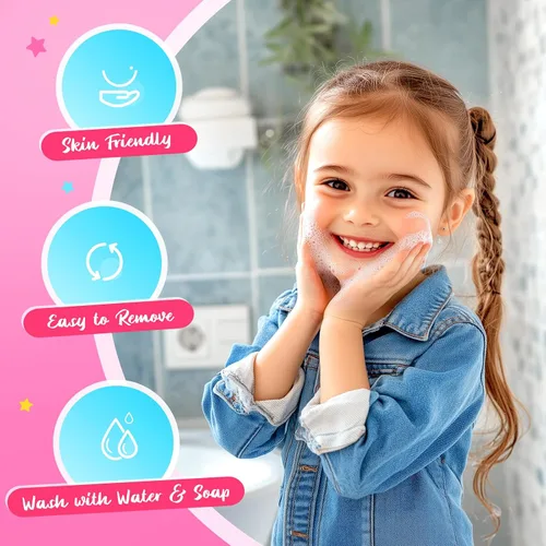 Vista 6 de ULOVEME Umicorn - Kit de maquillaje real para niñas pequeñas, juguete de maquillaje real, no tóxico, lavable, regalo para cumpleaños de niñas de 3