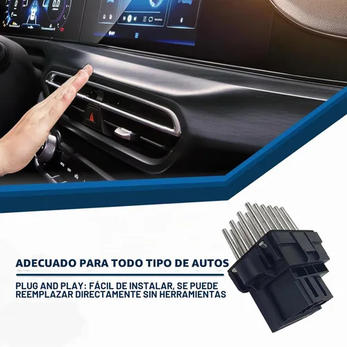 Vista 6 de Módulo de control de resistencia del motor del ventilador de calentador de aire acondicionado compatible con Chevy Chrysler Buick Cadillac GMC Dodge