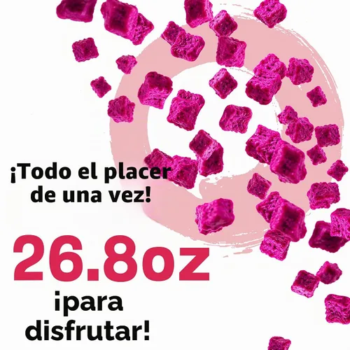 Vista 5 de Cubos de fruta del dragón liofilizado de 26.8oz Fruta del dragón seca