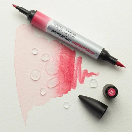 Vista 6 de Winsor & Newton ProMarker - Marcador de acuarela, tono carmesí Alizarin