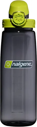 Vista 10 de Nalgene Sustain Tritan Botella de Agua On The Fly Sin BPA Fabricada con Material Derivado del 50% de Residuos Plásticos, 24 OZ, Azul con Aqua