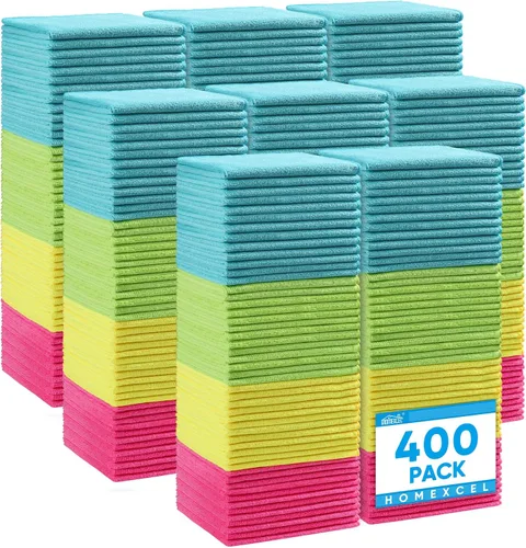 Vista 30 de HOMEXCEL Paño de limpieza de microfibra, toallas de microfibra de alta calidad para automóviles, sin pelusas, sin arañazos, altamente absorbente