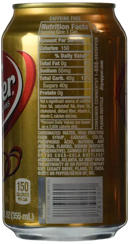 Vista 4 de Dr. Pepper sin cafeína, paquete de 12 latas de 12 oz