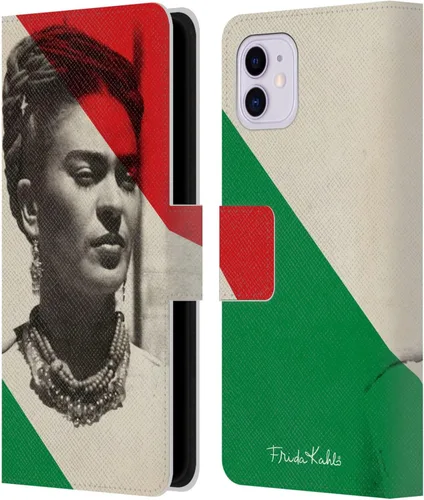 Vista 11 de Head Case Designs Officially Licensed Frida Kahlo Floral Portraits and Quotes Leather Wallet Case Compatible with Apple iPhone 11