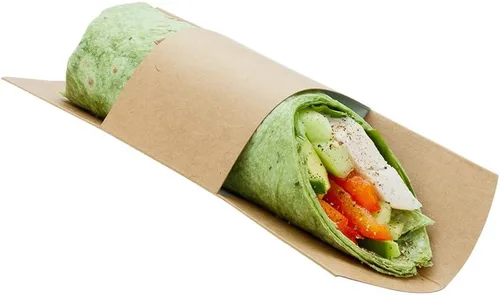 Vista 17 de Restaurantware Cajas de papel para llevar - 1 ventana - Kraft - Ángulo - Caja de 50 ct