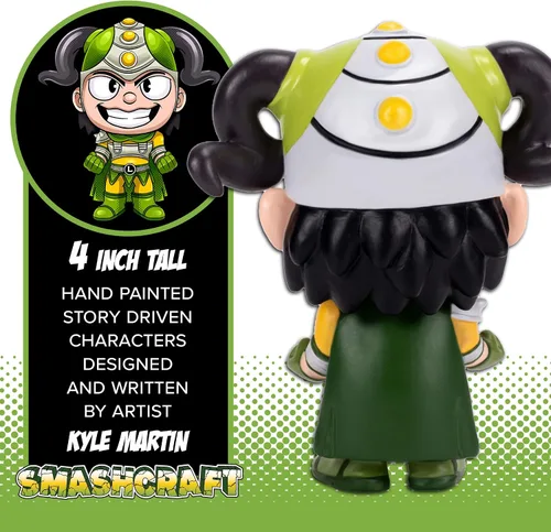 Vista 5 de Loki - Figura coleccionable en caja de resina pintada de 4 pulgadas, color verde limón