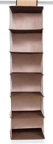 Vista 5 de El mejor organizador colgante de closet disponible en internet (gris)