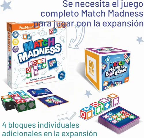 Vista 5 de FoxMind Match Madness Extreme Expansion - 60 nuevas cartas de desafío