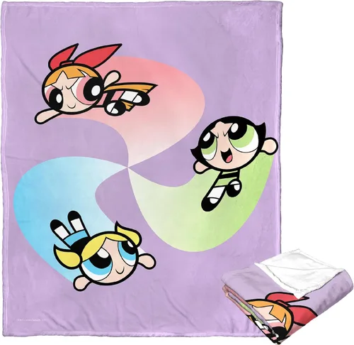 Vista 11 de Northwest Powerpuff - Manta de seda táctil para niñas, 50 x 60 pulgadas, Birthday Bash The Baddie