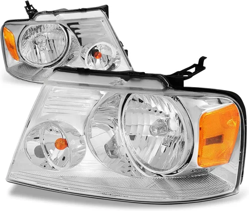 Vista 13 de Auto Dynasty Conjunto de faros delanteros compatible con Ford Bronco F-150 F-250 F-350 1987-1991, reemplazo de faros halógenos del lado