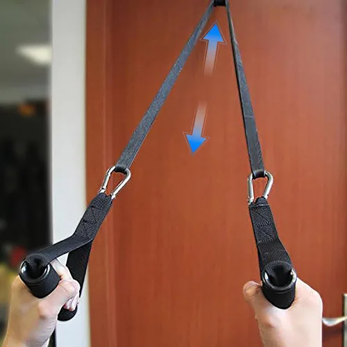 Vista 6 de Banda de resistencia larga para entrenamiento de fuerza, asistencia de dominadas y entrenamiento de cuerpo completo