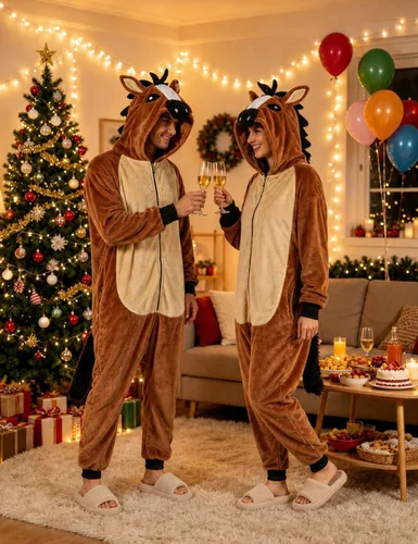 Vista 5 de vavalad Pijama de una sola pieza para adultos, disfraz divertido