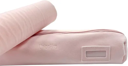 Vista 3 de UnionPlus Organizador de terciopelo para joyas de viaje, para pulseras y relojes, color rosa
