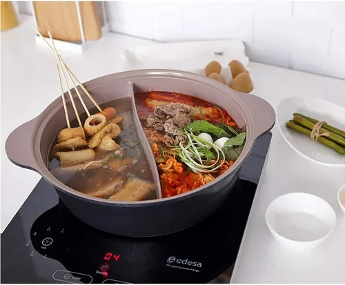 Vista 8 de IH Shabu Shabu - Olla de cerámica con doble revestimiento (11 in)