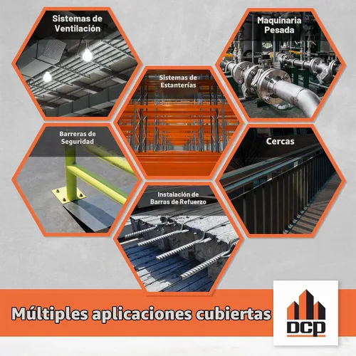 Vista 7 de DCP Quickmast AE15 - Epoxi para hormigón para barras de refuerzo y varillas - Sistema de anclaje de alta resistencia, epoxi acrilato de dos partes