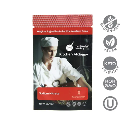 Vista 2 de Nitrato de sodio Sin OMG, vegano, sin gluten, certificado OU Kosher, 50 g/2 oz