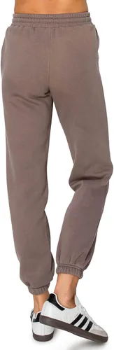 Vista 13 de Cali1850 Pantalón deportivo Cloud Nine Fleece para mujer, cintura alta, ajuste holgado, dos bolsillos, cintura elástica con cordón