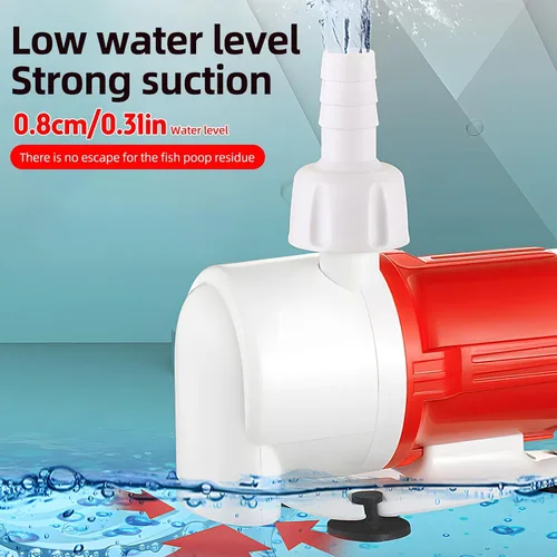 Vista 5 de Bomba de agua para acuario de 24 V CC 25 W, bomba de retorno ultra silenciosa, bomba sumergible, bomba de agua hidropónica solar sin escobillas