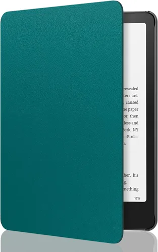 Vista 35 de MoKo Funda para Kindle Paperwhite de 7" 12ª generación 2024/Colorsoft, Pink Mármol de oro rosa claro