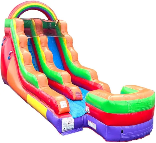 Vista 34 de TentandTable Tobogán acuático inflable para niños y adultos, diversión acuática gigante de grado comercial, incluye soplador de aire eléctrico, 35