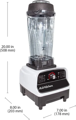 Vista 2 de ALDKitchen Licuadora comercial de encimera 67 oz (2L) Batidos, cócteles, etc. Licuadora portátil 110 V (A-BL767A)