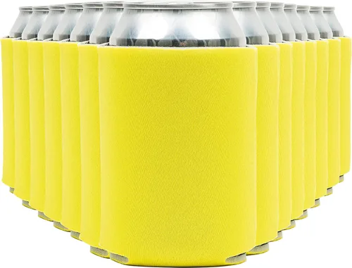 Vista 36 de Fundas enfriadoras de latas de cerveza en blanco (paquete de 14) fundas enfriadoras de latas de cerveza con aislamiento suave - Fundas negras lisas