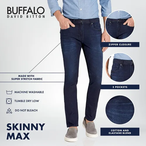 Vista 4 de Buffalo David Bitton Jeans Skinny Max para hombre