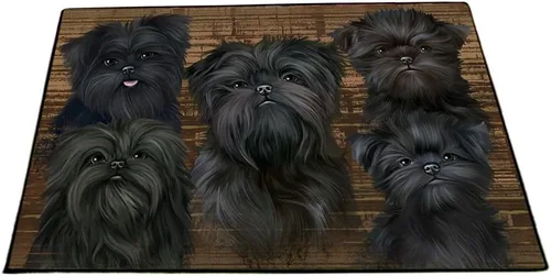 Vista 30 de Doggie of the Day Affenpinscher Dogs Floor Mat - 4th of July Independence Day - Best Dog Doormat - Protector Decor - Unique Portrait Art - Premium