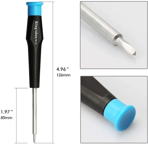Vista 3 de Juego de destornilladores de cabeza triangular completa para juguetes electrónicos, 7 piezas de tornillos de seguridad triangulares Kit