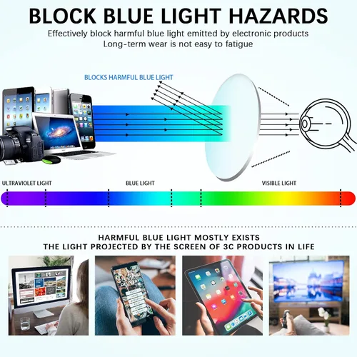 Vista 4 de 5 Pack Reading Glasses Blue Light Blocking for Women Fashion Spring Hinges Computer Readers Anti UV/Glare (5 Mix, 1.75)
