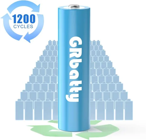Vista 2 de Baterías AA recargables NiMH, 3300mAh 1.2V, alta capacidad