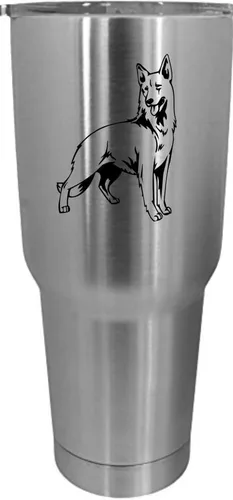Vista 512 de Cairn Terrier - Vaso grabado con temática de perro, 30 onzas