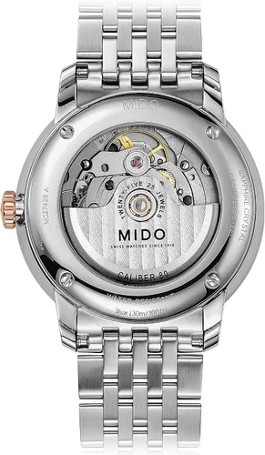 Vista 2 de Mido Watch Reloj blanco Baroncelli Big Date automático Mido Caliber 80 base ETA C07651 para hombre Blanco
