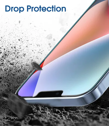 Vista 3 de amFilm Protector de pantalla de vidrio compatible con iPhone 13 Pro de 6.1 pulgadas, iPhone 13 de 6.1 pulgadas, iPhone 14 de 6.1 pulgadas