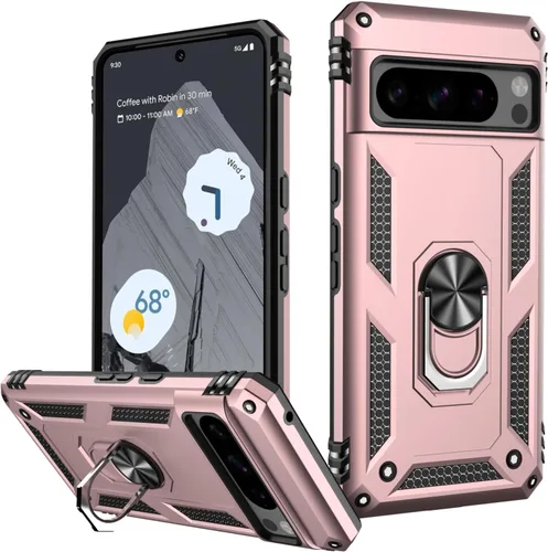 Vista 11 de LUMARKE para Google Pixel 3A XL - Funda con protector de pantalla, funda protectora grado militar probada contra caídas de 16 pies con soporte