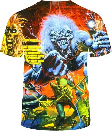 Vista 2 de Camiseta divertida con diseño de calavera