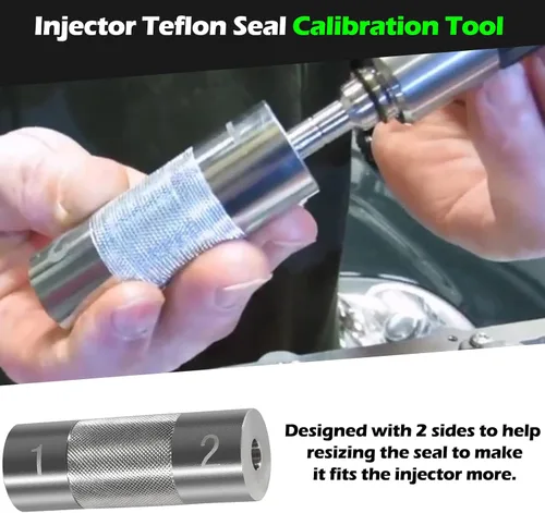 Vista 4 de Las herramientas de instalación del sello del inyector de combustible se adaptan a los motores de gasolina Land Rover Jaguar 3.0L y 5.0L, reemplazar