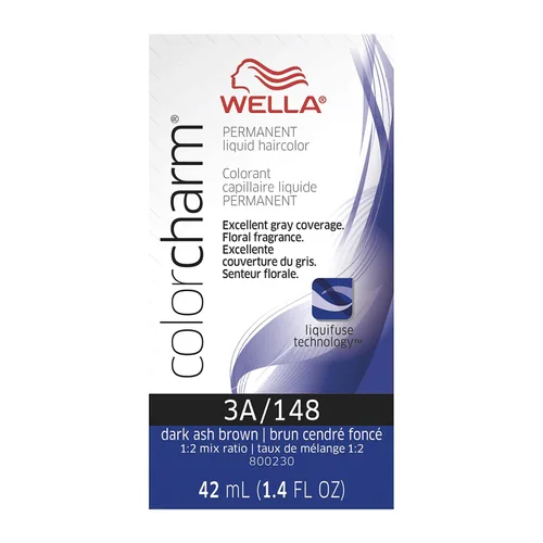 Vista 13 de WELLA Color Charm - Tinte líquido permanente para el cabello para cobertura de canas, color marrón