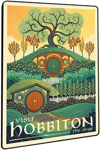 Vista 24 de Meksular Impresiones artísticas de pared de paisaje de la Tierra Media, pintura en lienzo, carteles de fantasía, imágenes de pared, para regalo
