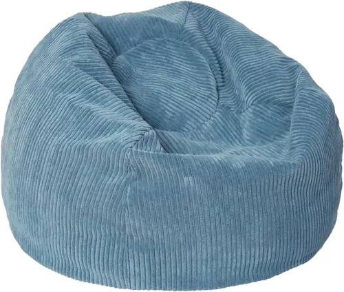Vista 5 de Sorra Home Puf – Cojín de felpa y cómodo para interiores con relleno de frijoles trupedic para todas las edades, color morado Barrett