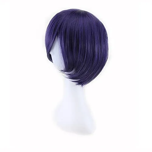 Vista 6 de AHJSN - Peluca de anime Tokyo Ghoul Touka Kirishima para cosplay, disfraz de Kirishima Toka para mujer, pelo corto, fiesta de Halloween