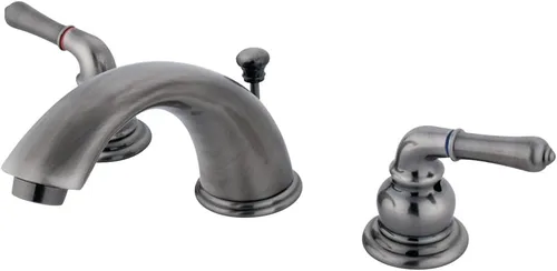 Vista 13 de Kingston Brass KB966 Grifo de baño de configuración ancha Magellan con desagüe automático al por menor, cobre envejecido