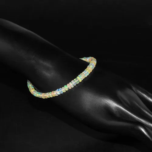 Vista 4 de Multi Gemstone Link Choker Bracelet