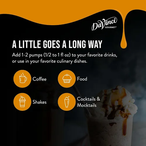Vista 4 de DaVinci Gourmet Salsa de caramelo, 64 onzas líquidas (paquete de 1)