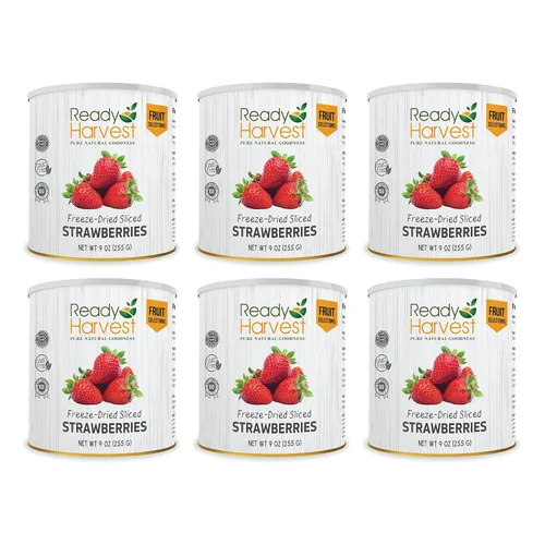 Vista 16 de Ready Harvest Alimentos deshidratados - Chips de manzana Alimentos de emergencia Kits de campamento y supervivencia Lata #10 Vida útil de 25